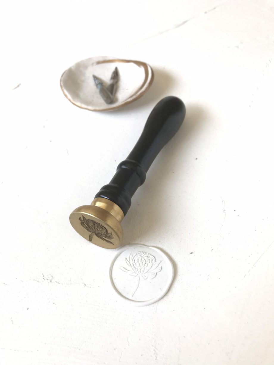 Custom wax seal stamp with any shape (only stamp head and wooden handle)